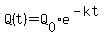 Q%28t%29+=+Q%5B0%5De%5E%28-kt%29