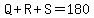 Q%2BR%2BS=180
