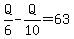 Q%2F6-Q%2F10=63