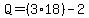 Q=%283%2A18%29+-+2