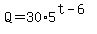 Q=30%2A5%5E%28t-6%29