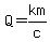 Q=km%2Fc