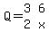 Q=matrix%282%2C2%2C3%2C6%2C2%2Cx%29