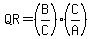 QR=%28B%2FC%29%28C%2FA%29