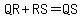 QR+%2B+RS+=+QS