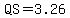 QS=3.26