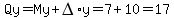 Qy=My%2BDELTA%2Ay=7%2B10=17