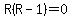 R%28R-1%29=0