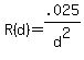 R%28d%29+=+.025%2Fd%5E2