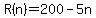R%28n%29=200-5n