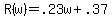 R%28w%29=.23w%2B.37