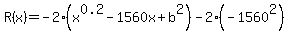 R%28x%29+=++-2%28x%5E0.2-1560x%2Bb%5E2%29-2%28-1560%5E2%29