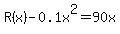 R%28x%29-0.1x%5E2=90x
