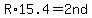 R%2A15.4=2nd