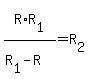 R%2AR%5B1%5D%2F%28R%5B1%5D-R%29+=+R%5B2%5D