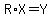 R%2AX=Y