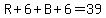 R%2B6%2BB%2B6=39