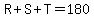 R%2BS%2BT=180