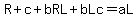 R%2Bc%2BbRL+%2BbLc=+aL