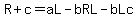 R%2Bc=+aL-bRL+-bLc