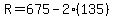 R=%24675-2%28%24135%29