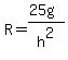 R=%2825g%29%2Fh%5E2