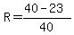 R=%2840-23%29%2F40