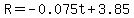 R=+-0.075t%2B3.85+
