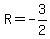 R=+-3%2F2+
