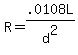 \"R=.0108L%2Fd%5E2\"