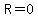 R=0