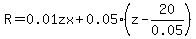 R=0.01zx%2B0.05%28z-20%2F0.05%29