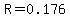 R=0.176