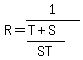 R=1%2F%28%28T%2BS%29%2FST%29%29