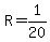 R=1%2F20