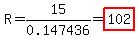 R=15%2F0.147436=highlight%28102%29