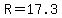 R=17.3