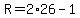 R=2%2A26-1