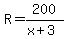 R=200%2F%28x%2B3%29