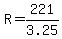 R=221%2F3.25