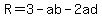 R=3-ab-2ad