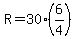 R=30%286%2F4%29