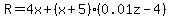 R=4x%2B%28x%2B5%29%2A%280.01z-4%29