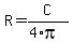 R=C%2F%284%2Api%29