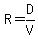 R=D%2FV