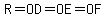 R=OD=OE=OF