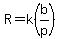 R=k%28b%2Fp%29