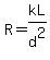 R=kL%2Fd%5E2