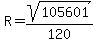 R=sqrt%28105601%29%2F120