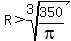 R%3Eroot%283%2C350%2Fpi%29